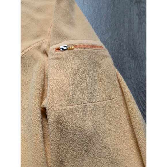 L.L. Bean Womens Yellow Full-Zip Fleece Jacket W/ Pockets Size L - Picture 7 of 9